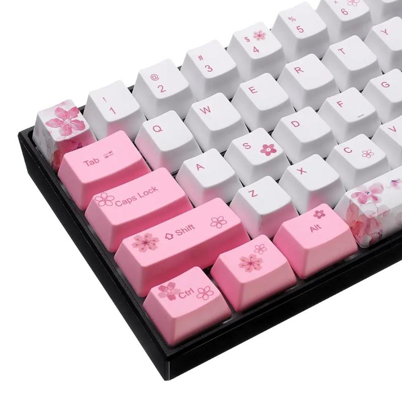 Keycaps PBT Standard Five-Sided Sublimation Cess Keycap for RK61 Series, Gans Alt61 Series, IKBC Poker