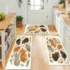 1 Stuk Konijn en Bloemenprint Waterdichte Antislip Dikke Gekussende Keukenmat Heavy Duty Comfort Staande Mat voor Keuken Badkamer