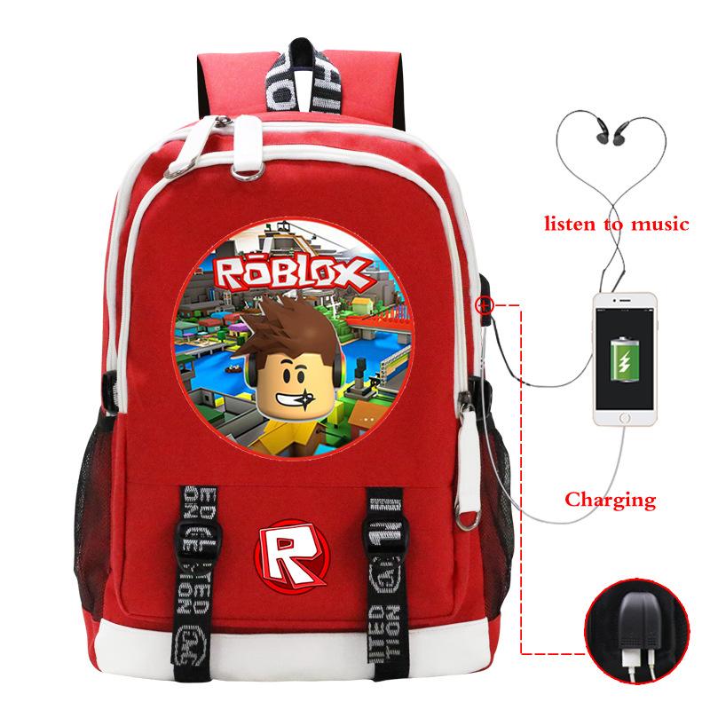 Game Merchandise Printed Backpack Usb Port Multifunctional Computer Bag
