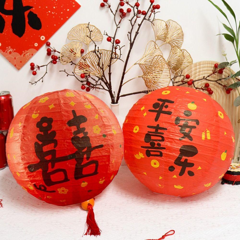 Round New Year Lantern 30CM Chinese Style Lantern Fashion Festival Lantern Festival