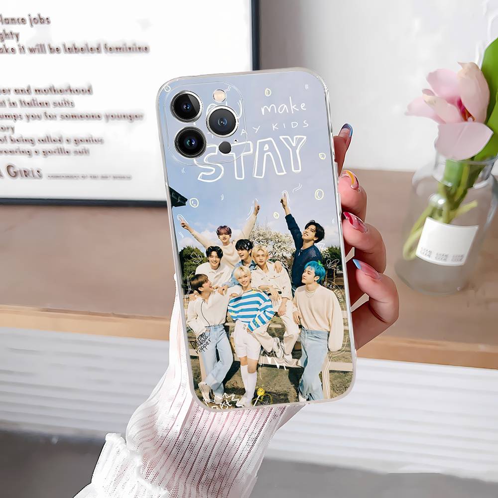 S-Strays K-Kids Kpop Phone Case For IPhone 17 16 15 Plus 14 13 Mini 12 11 Pro Max Soft Shell Cover iPhone 15pro max