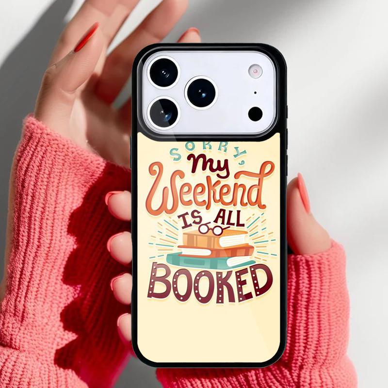 Read Books Library Bookshelf Quotes Phone Case for iPhone 17 Air 16e 15 14 13 Pro Max Back Cover for 12 11 Pro Coque