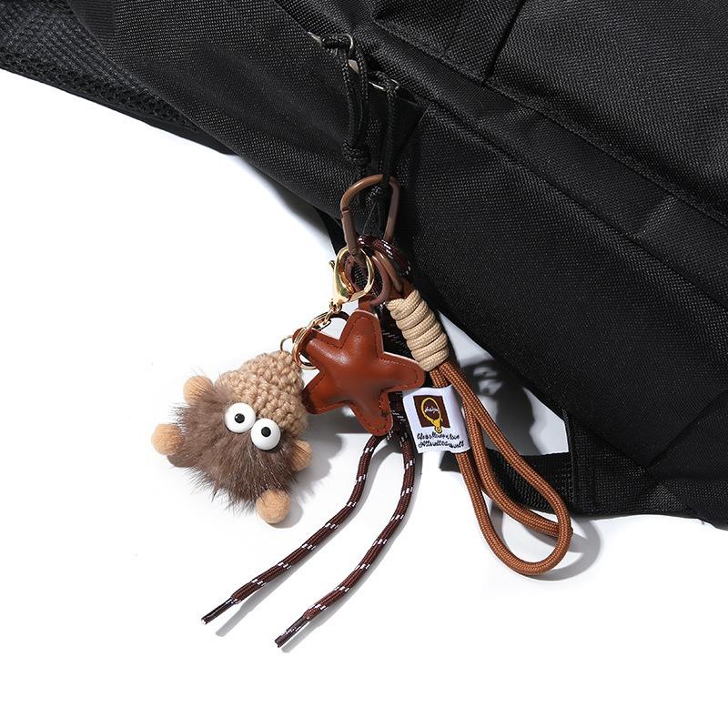 Small coal ball camera bag pendant bag pendant exquisite keychain DIY doll degree small hairball