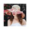 Summer New Ethnic Style Big Brimmed Sunscreen Hat Women's Sunshade Breathable Fisherman Hat Fashion Show Face Small Vacation Style Cover Face