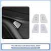 Heenvn For Tesla Model 3 2017-2023 Model Y 2021-2024 11Pcs Window Lift Button ABS Door Lock Switch Cover Trim Patch Car Interior