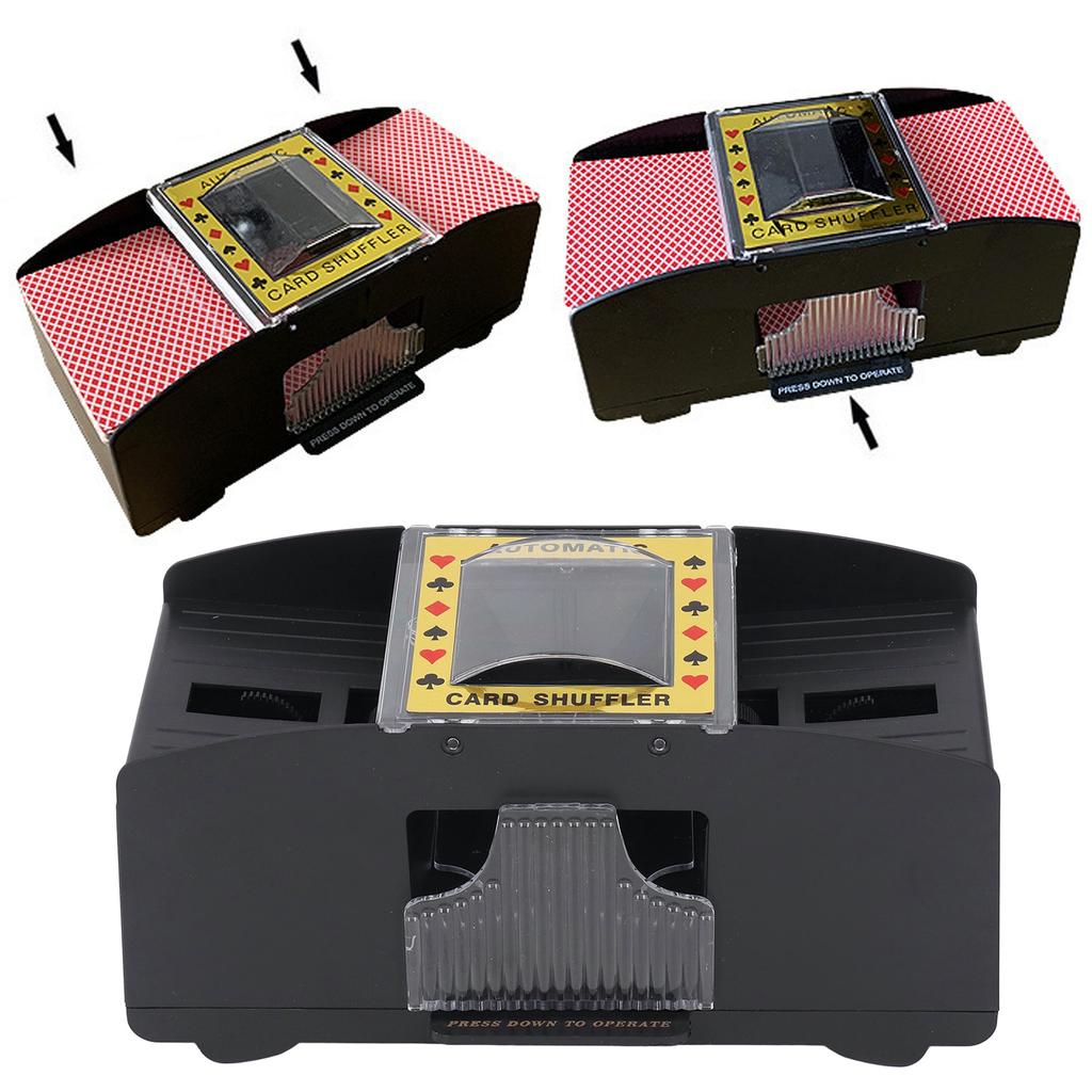 Automatic Electric Poker Shuffler Machine Battery Powered Playing Cards Shuffling Device for Board Game Club Home Use