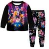 Children's Fashion Suit Skirt Round Neck Long Sleeve Top Pants