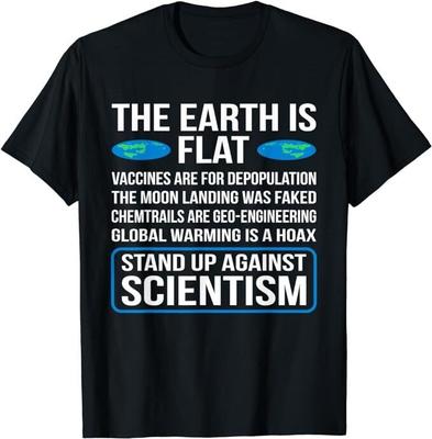 NEW LIMITED The Earth Is Flat Funny Flat Earth Society Graphic T-shirt Unisex T-Shirt
