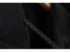 Women's Black Woolen Hooded Cloak Coat, Autumn 2022, Long Style, European American Design, with Hang Tag