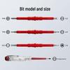 5-in-1 Insulated Screwdriver Set with Double-Ended Interchangeable Shaft and Anti-Slip Handle, 1000V Pressure Resistant for Electricians