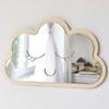 Dekorativní Cloud Design Mirror Dětský pokoj Nástěnná dekorace Nerozbitné zrcadlo s úsměvem na tváři