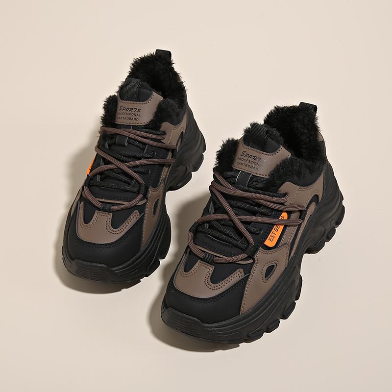 

Women s Winter Sneakers with Cott Thickened Warm Shoes for Outdoor Sports 35 чёрный