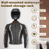 Helmet Rack Wall Mount Wood Motorcycle Helmet Holder All-in-one Helmet Key Rack Bicycle Helmet Display Hanger for Keys Gloves
