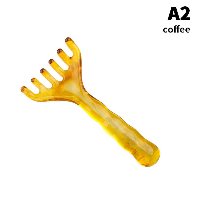 

Смола Массажная расческа для кожи головы Бамбуковый секционный стиль Акупрессура Меридианная терапия Уход за волосами Портативный инструмент для гуаша Релаксация