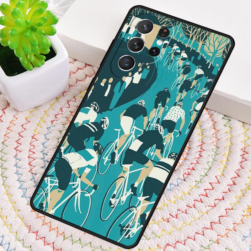 Fietsen Hartslag Fiets Telefoonhoesje voor Samsung Galaxy note 10 pro S26 Ultra S23 S24 FE S25 S21 S22 PLUS schokbestendige Cover