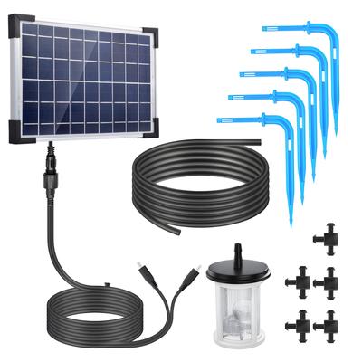 Solar Auto Drip Irrigation System Solar Powered Drip Irrigation Kit Built-in 2200mAh Battery