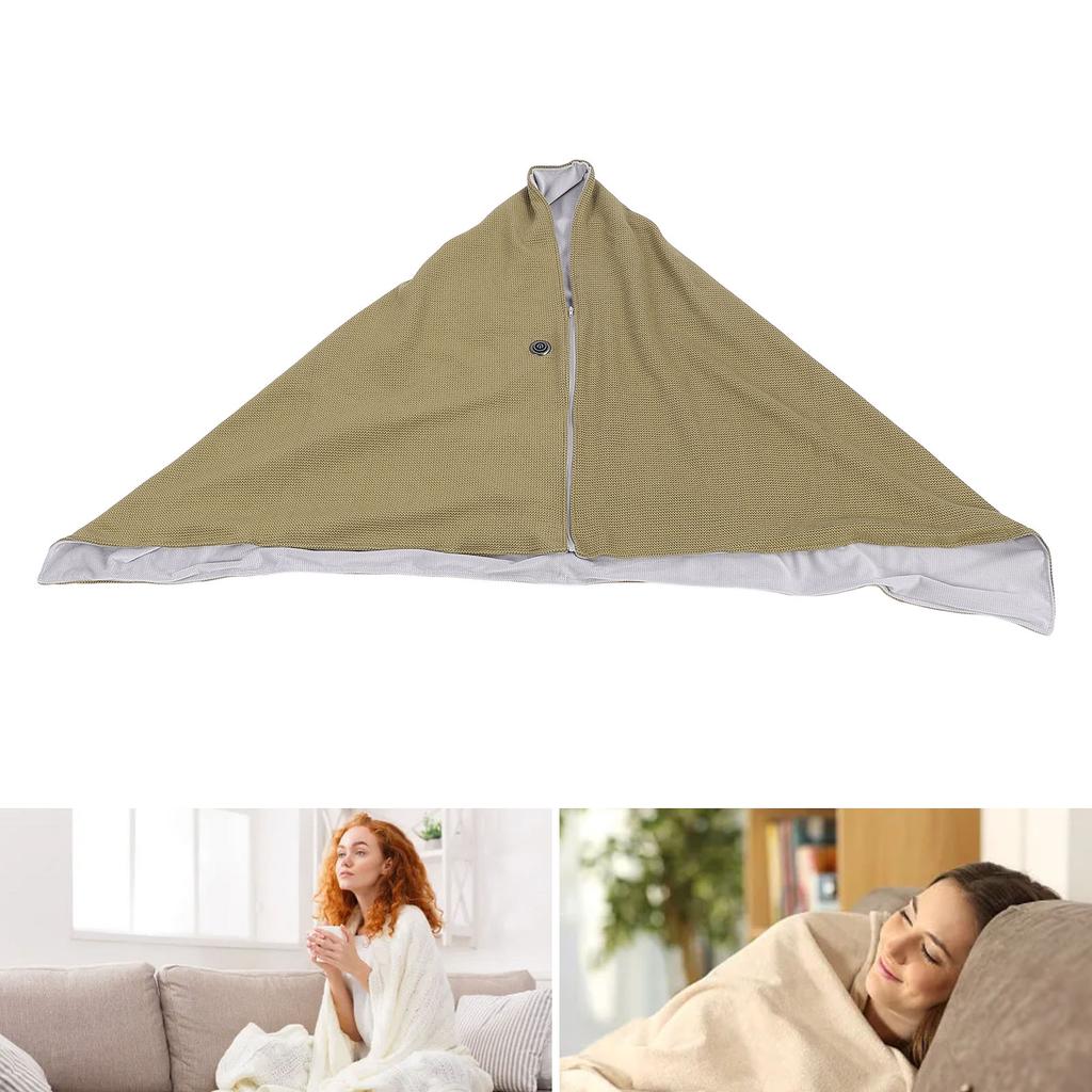 Electric Heated Shawl Blanket Washable Comfortable Warm Portable Heating Shawl Wrap for   Travel