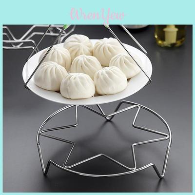 Stainless Steel Steaming Pot Steamer Egg Rack Kitchen Organizer For Home Cooking