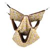Small Pet Warm Hanging ThreeLayer Hammock Sleeping Bag Cage for Hamster Sugar Glider(L Yellow)