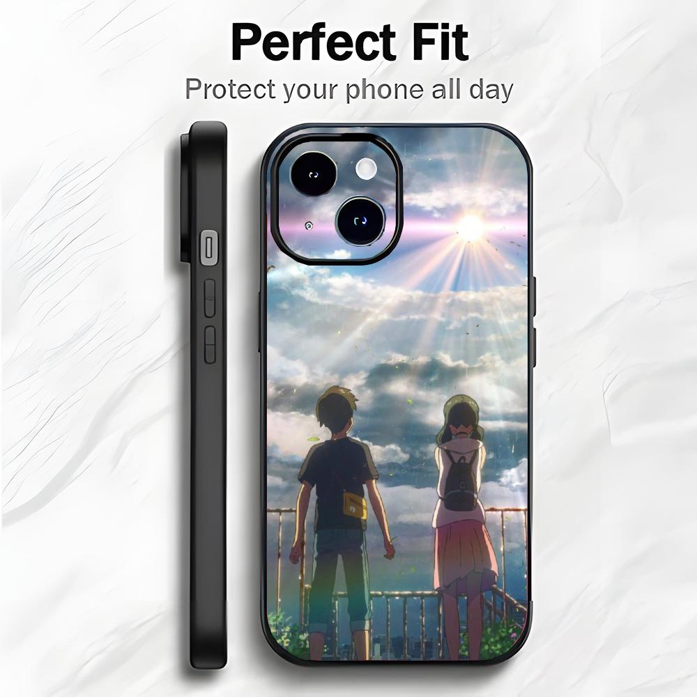 Romantic Anime W-Weathering With You Phone Case Phone Case Soft Packaging Lightweight For iPhone17 16 15 14 13ProMax