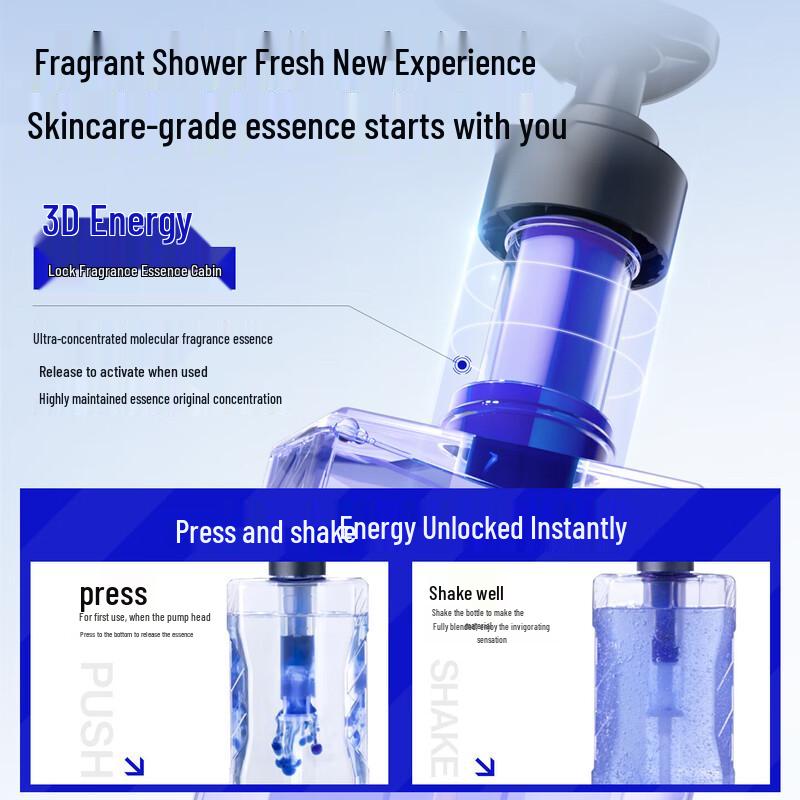 Ocean Supreme Men's Soothing Oil Control Ocean Scent Shower Gel