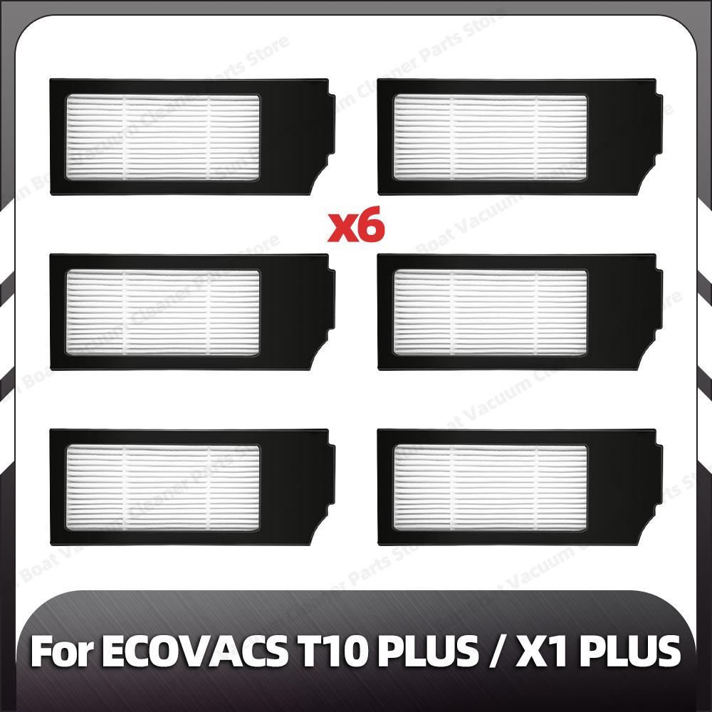 Compatible for ECOVACS T10 PLUS / X1 PLUS Replacement Side Brush HEPA Filter Mop Pad Dust Bag Spare Parts Accessories