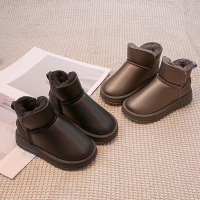 Jungen Mädchen Winterstiefel Kinder Schnee Knöchel Mode Warm Baumwolle Kinder Gummi