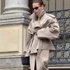 Europäisch-amerikanischer Stil Damen Casual Trenchcoat mit Bindegürtel