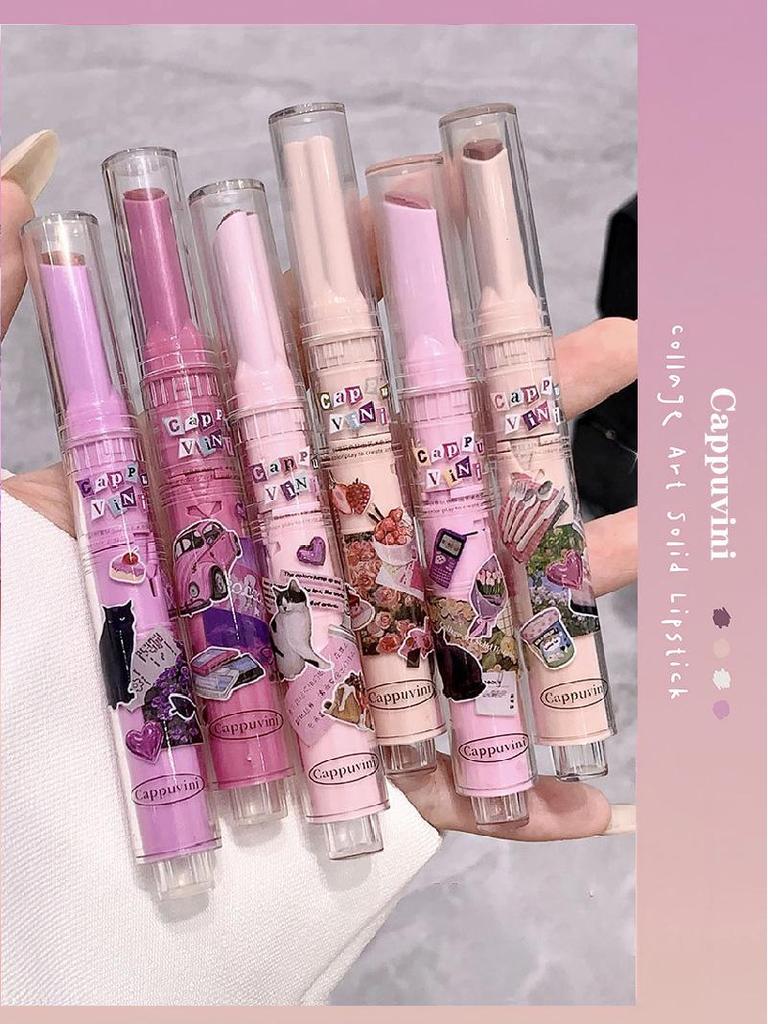 CAPPUVINI Watermelon Press-On Lip Gloss Set: Plump, Mirror-Finish, Moisturizing Lipstick