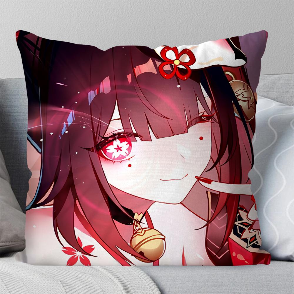 

1 шт. Блестящая Анимация Honkai Star Rail Наволочка Квадратная Подушка Спальня Диван Досуг Комфорт Автомобиль Гостиная Домашнее Украшение 40X40 16x16Inch