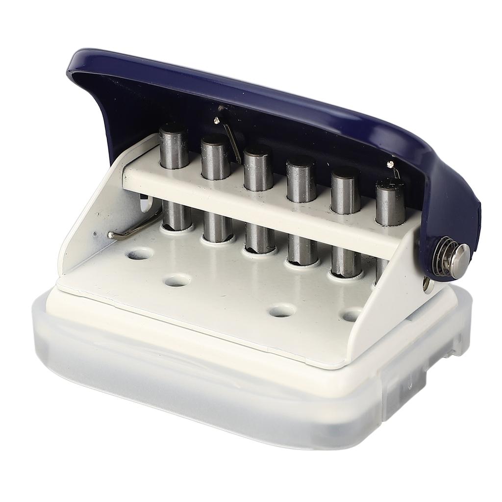 6 Hole Puncher for Loose Leaf Paper Handheld Metal   A5 B5 Notebook Scrapbook 26 30 20 Holes