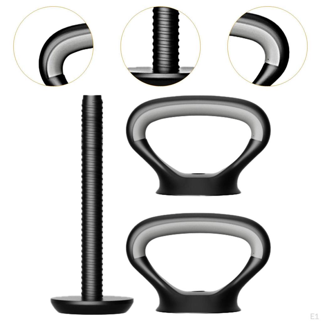 Kettlebell Handles Grips Workout with Connector Rod Equipment Push up Non Slip Portable