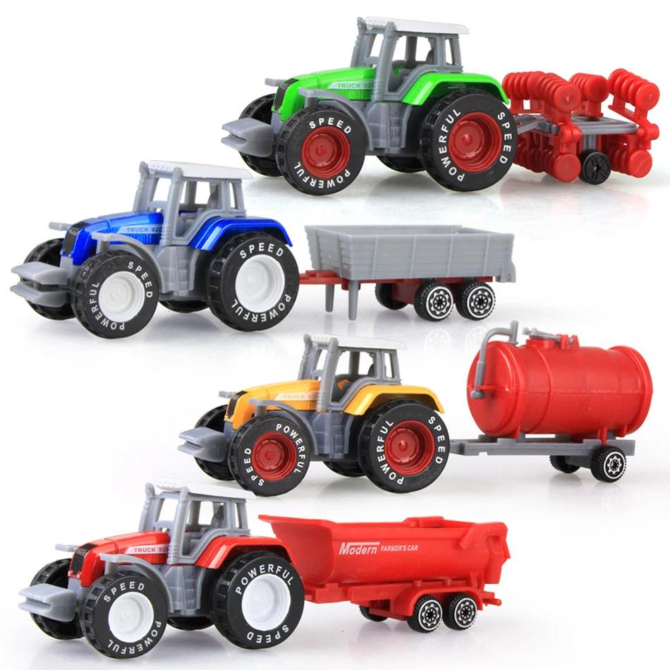 1 Stück Diecast Farmfahrzeuge Traktor Ingenieurfahrzeug Traktorspielzeug Modell Mini-Automodell Ingenieurfahrzeugmodell für Kinder Weihnachtsgeschenk