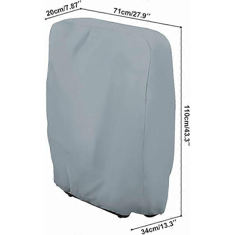 Protective Cover for Folding Chairs Cover for Garden Chairs UV Resistant Windproof for Garden Lounger Sun Lounger Folding Sun Lounger, with Oxford Car