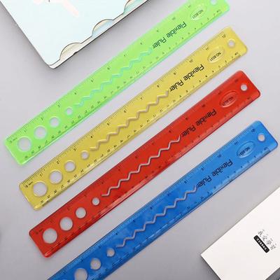 30cm Weiche Lineal Multicolor Messen Gerade Herrscher Büro Schule Schreibwaren Studenten Kinder Geschenke