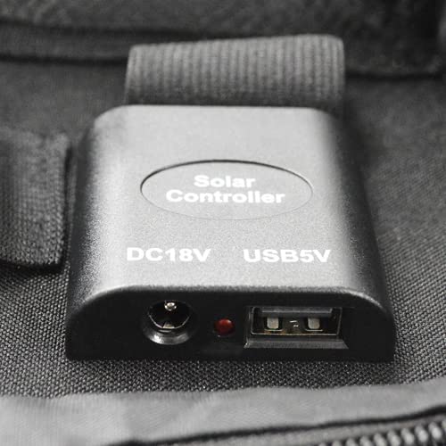 Metex EVERBright 21W Solar Panel (with Pocket) SSBSP-21WP-A Black, 144 x 77 x 105mm