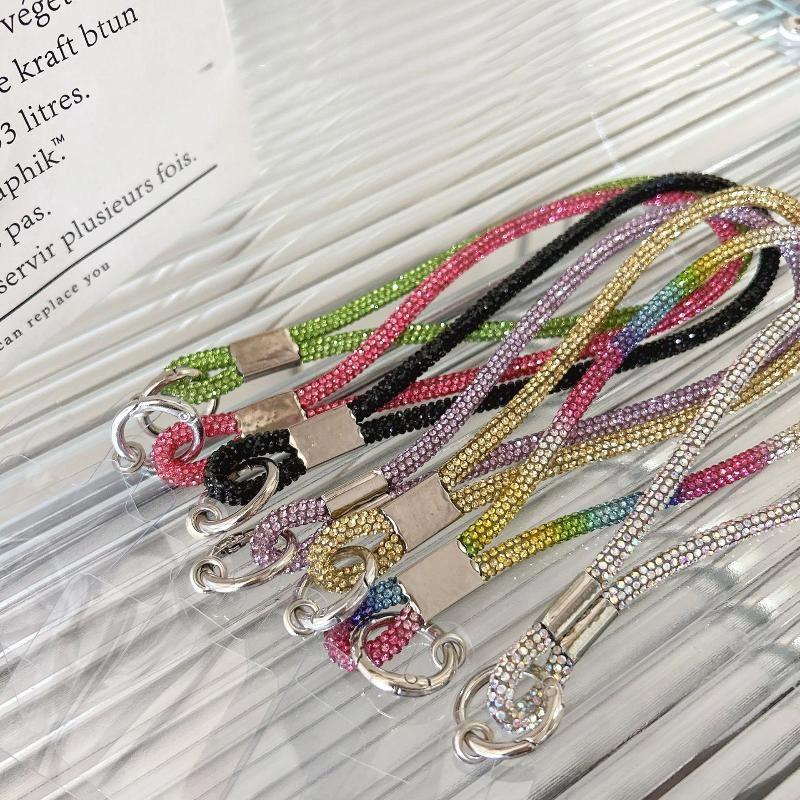 Glitter  Phone Lanyard Diamond  Phone Wrist Straps Keychain Hanging Anti-Lost Rope
