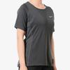 Nike Solid Color Logo Print Loose Round Neck Short Sleeve T-Shirt Women Tops Gray 938439-010