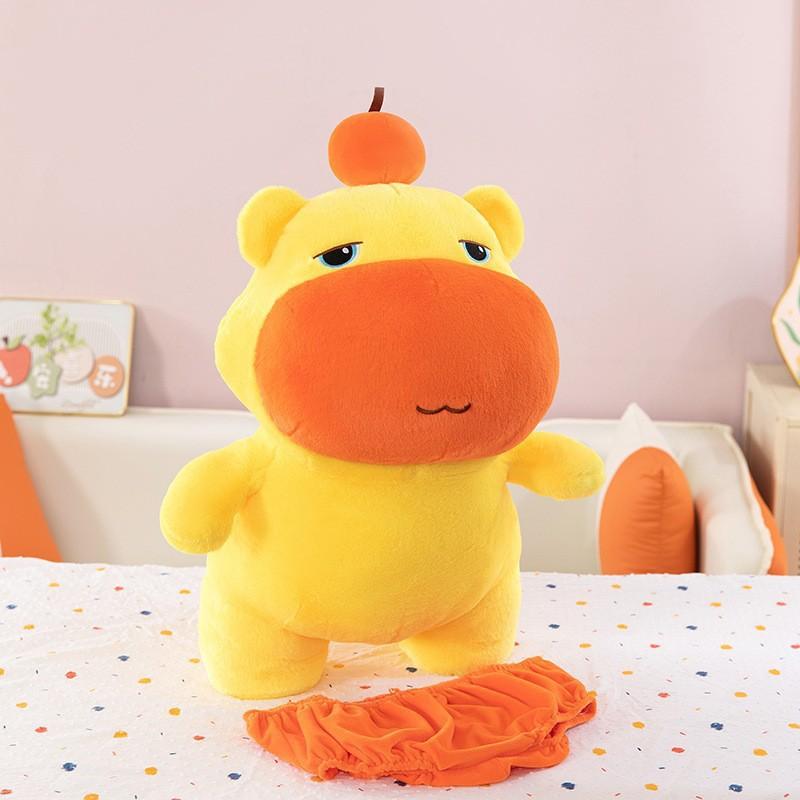 Cartoon Capybara Animal Plush Toy Bag Pendant For Kids Room Decor And Play