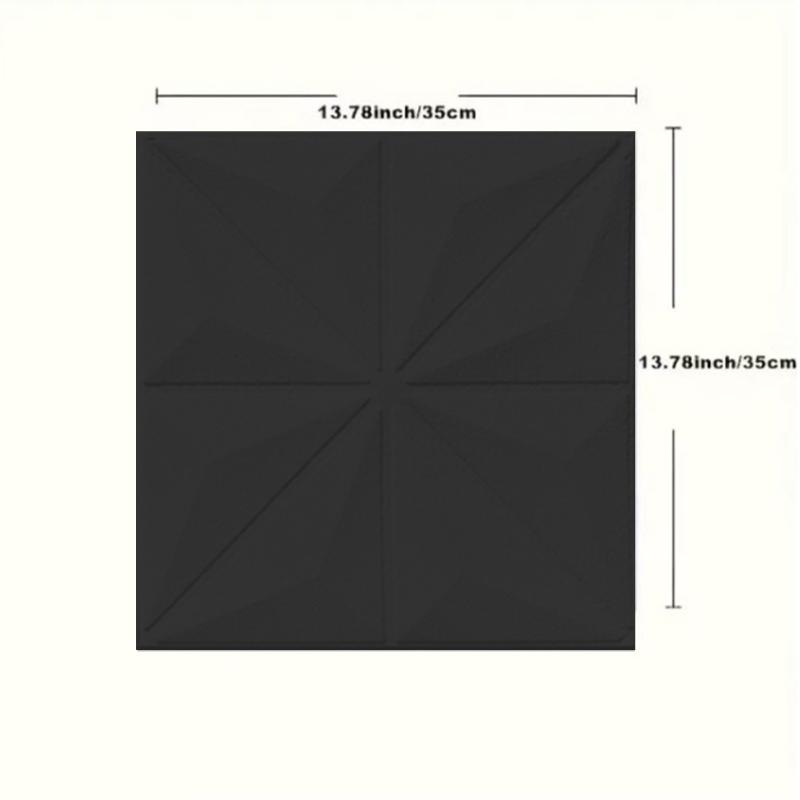 4Pcs 35*35CM Ceiling Bed Room Decor 3D Background Wallpaper Peel And Stick Waterproof Wall Stickers Anti-collision Home Decor