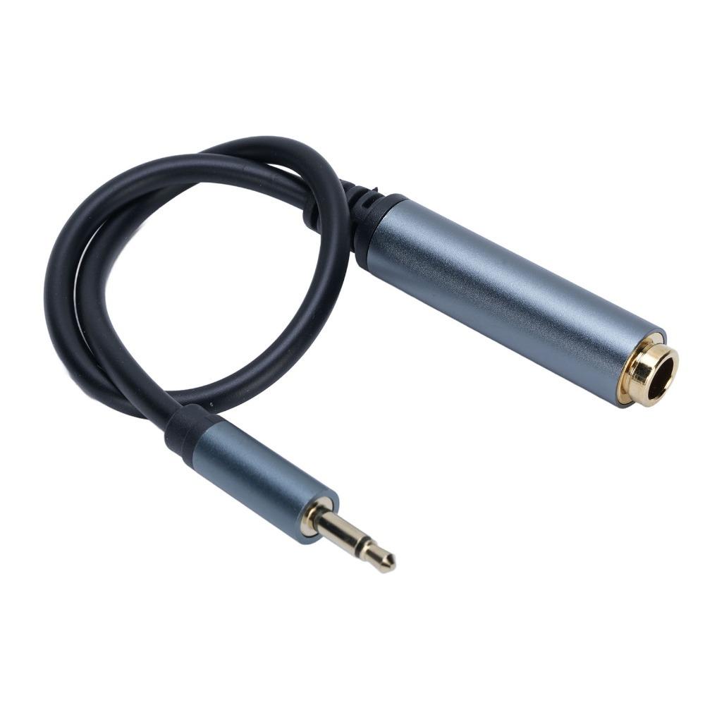 Plug and Play 6.35mm Female Jack to 3.5mm Male Sound Cable Headphone Extension Cord for Pianos
