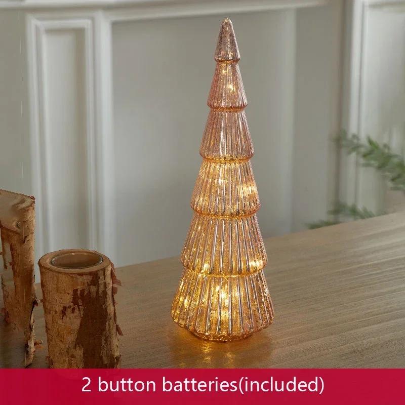 Leuchtender Weihnachtsbaum, Weihnachtsnachtlicht, Dekoration, Mini-Weihnachtsbaum, Weihnachtsbaum-Ornament, Weihnachtsfeier