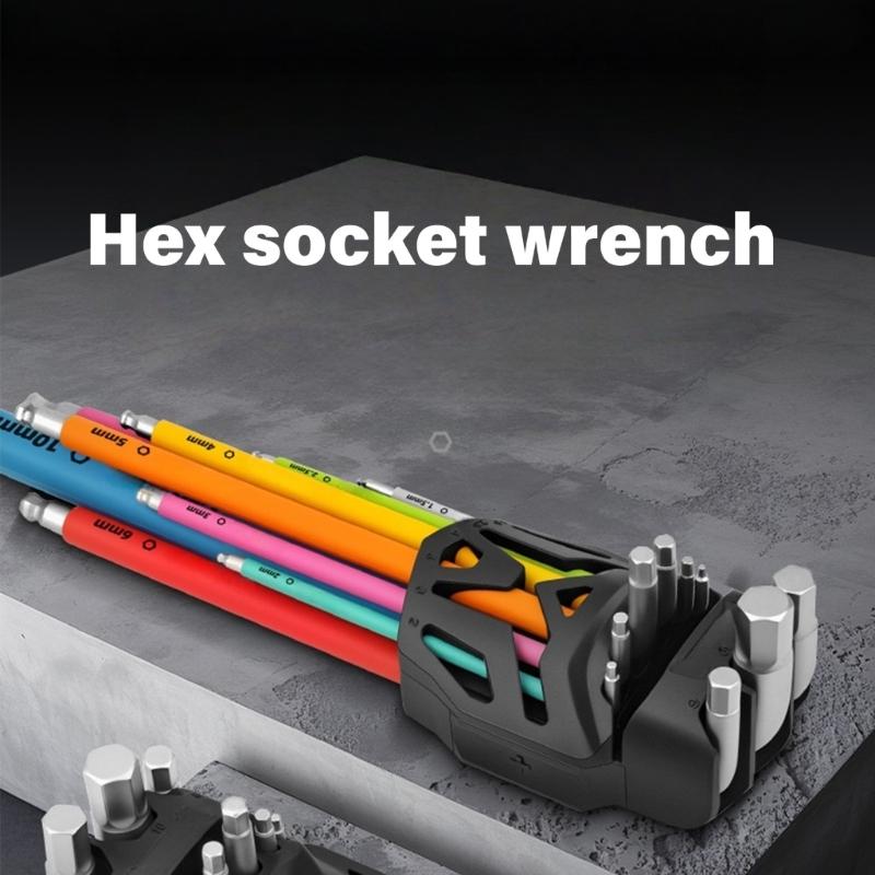 Professional Hex Key Set Wrench Set Inch Wrench L Wrench Key Size Key For Machinery Automotive Repair