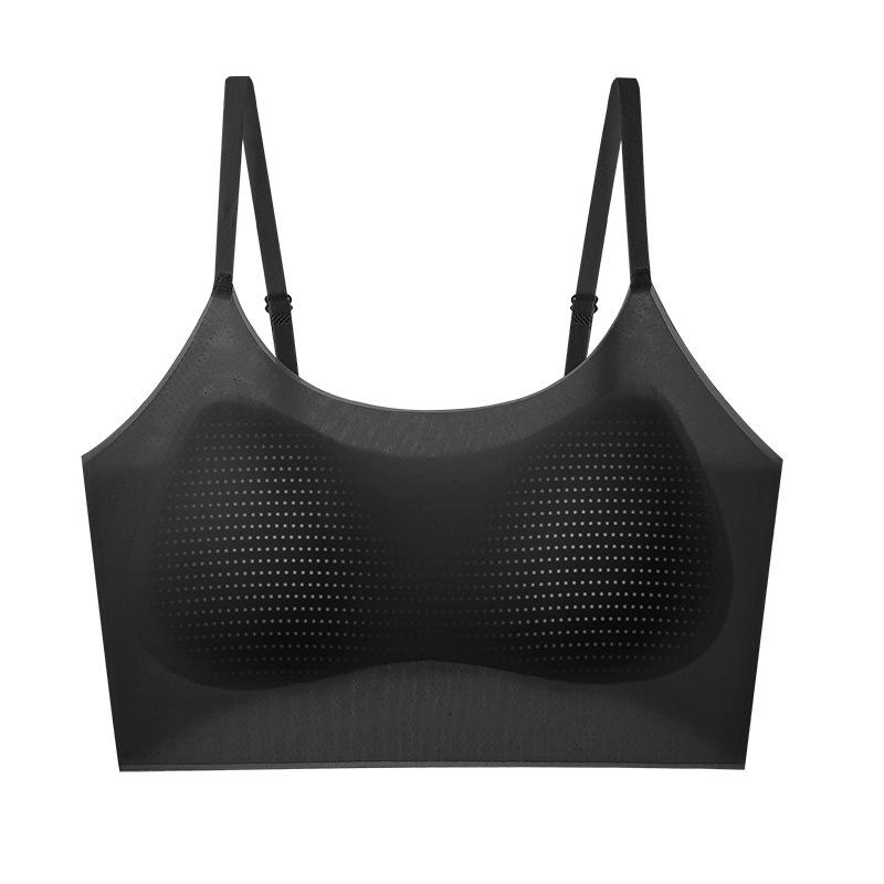 

Seamless Spaghetti Strap Push-Up Bra for Women L (115-135 lbs)