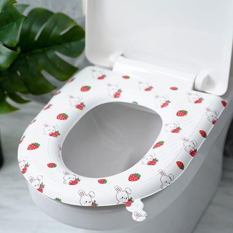 Cuscino per Sedile WC Stampato Impermeabile Universale per Tutto l'Anno Domestico EVA Schiuma di Silicone Coprisedile WC