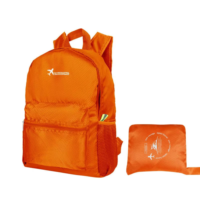 

Lightweight Folding Backpack Men s Ultralight Waterproof Backpack Women s Outdoor Travel Camping Hiking Cycling Backpack помаранчевий