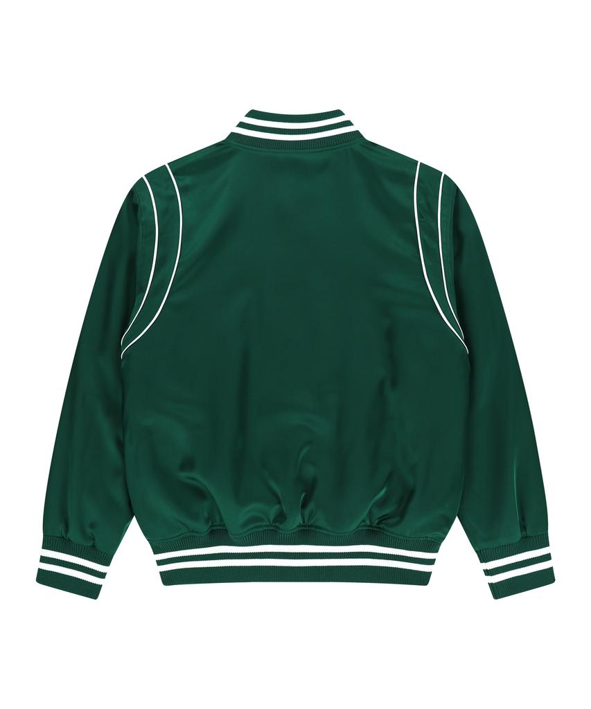 Sperry Heritage Satin Varsity Jacket_Green [Sprj_0003]