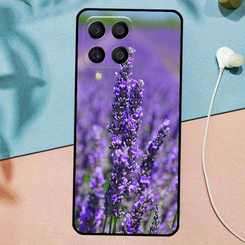 Purple Flowers Lavender For Samsung Galaxy M21 M31 M11 M13 M33 M53 M16 M06 M12 M14 M15 M35 M55 M34 M54 M32 M52 Case