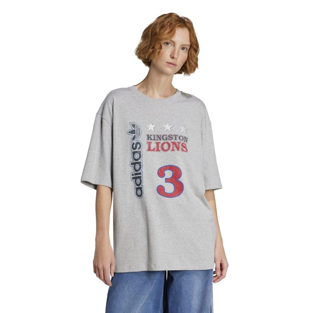 Adidas W Lions Byfr Tee jW0193 Mgreyheather S