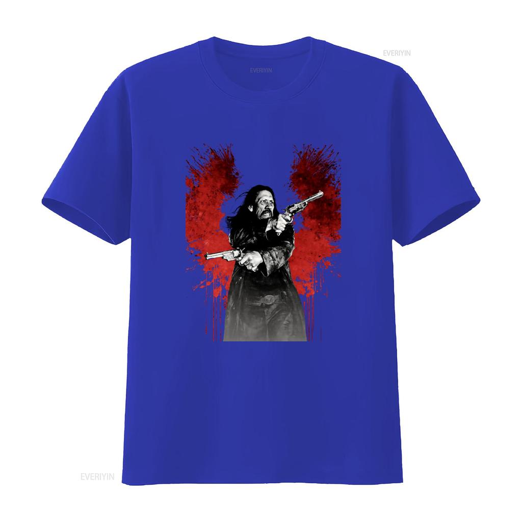 Dead IN Tombstone Danny Trejo Cult Movie Print T Shirt for Men Stylish Retro Western Design vintage Washed graphic Breathable